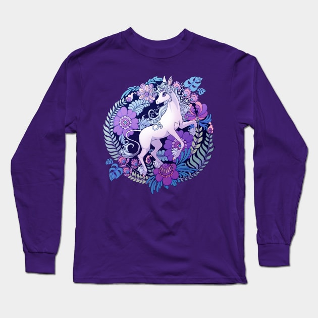 The Last Unicorn Long Sleeve T-Shirt by Plaguedog